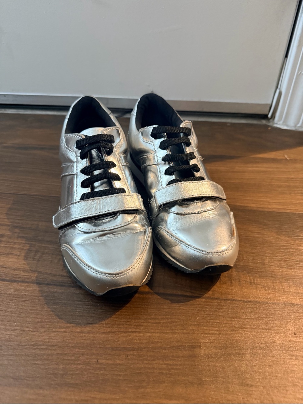 Charles David Chrome Silver Sneakers